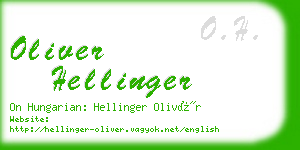 oliver hellinger business card
